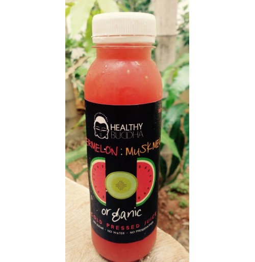 Organic Cold Pressed Juice: Watermelon + Muskmelon (3 days shelf life)